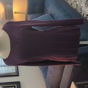 Talbots Cable Knit Sweater - Eggplant